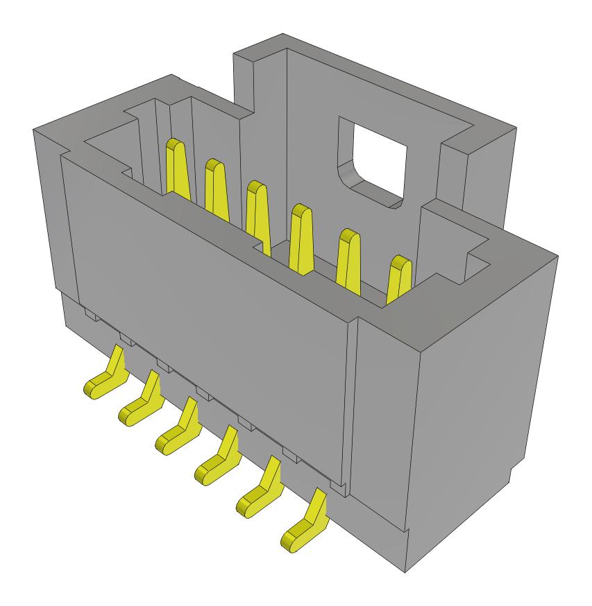 Samtec T1M-06-F-Sv-L-Fr Pin Headers Pc Board Connectors