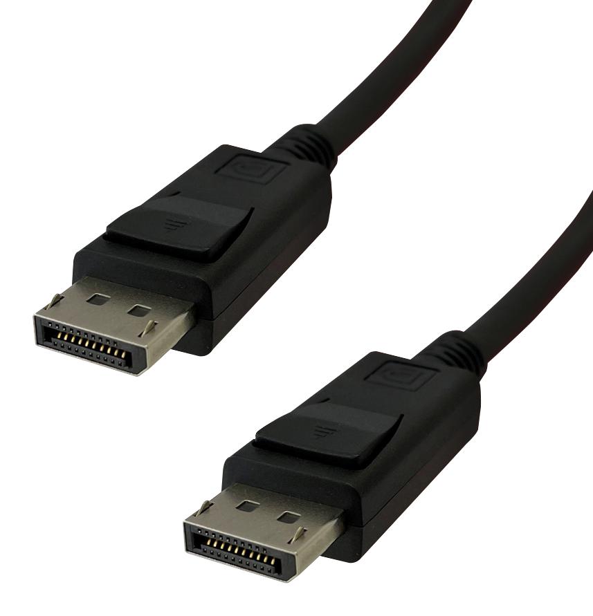 Videk 2409T-3 Cable Assy, Displayport Plug-Plug, 3M