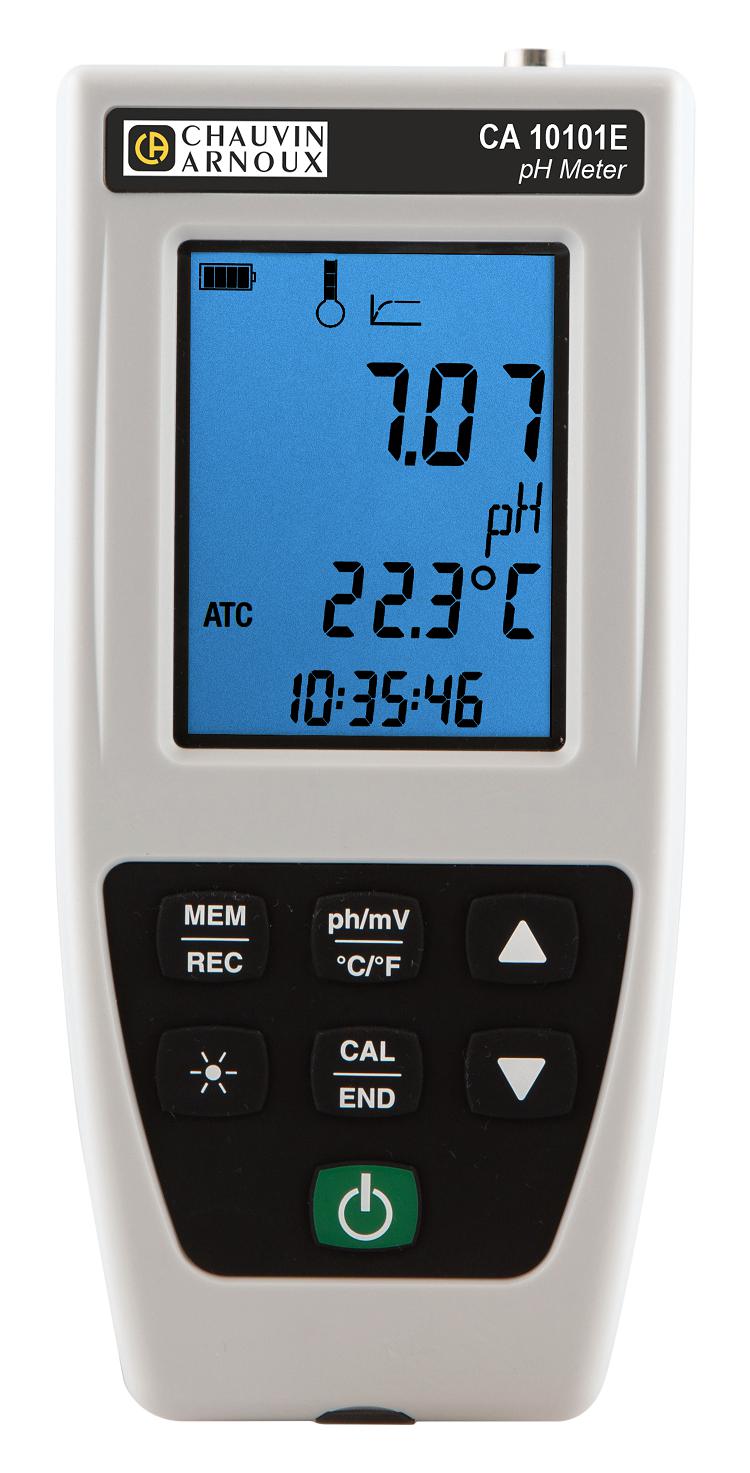 Chauvin Arnoux Ca10101E Ph/temp Meter, -2 To 16Ph, 0.01Ph