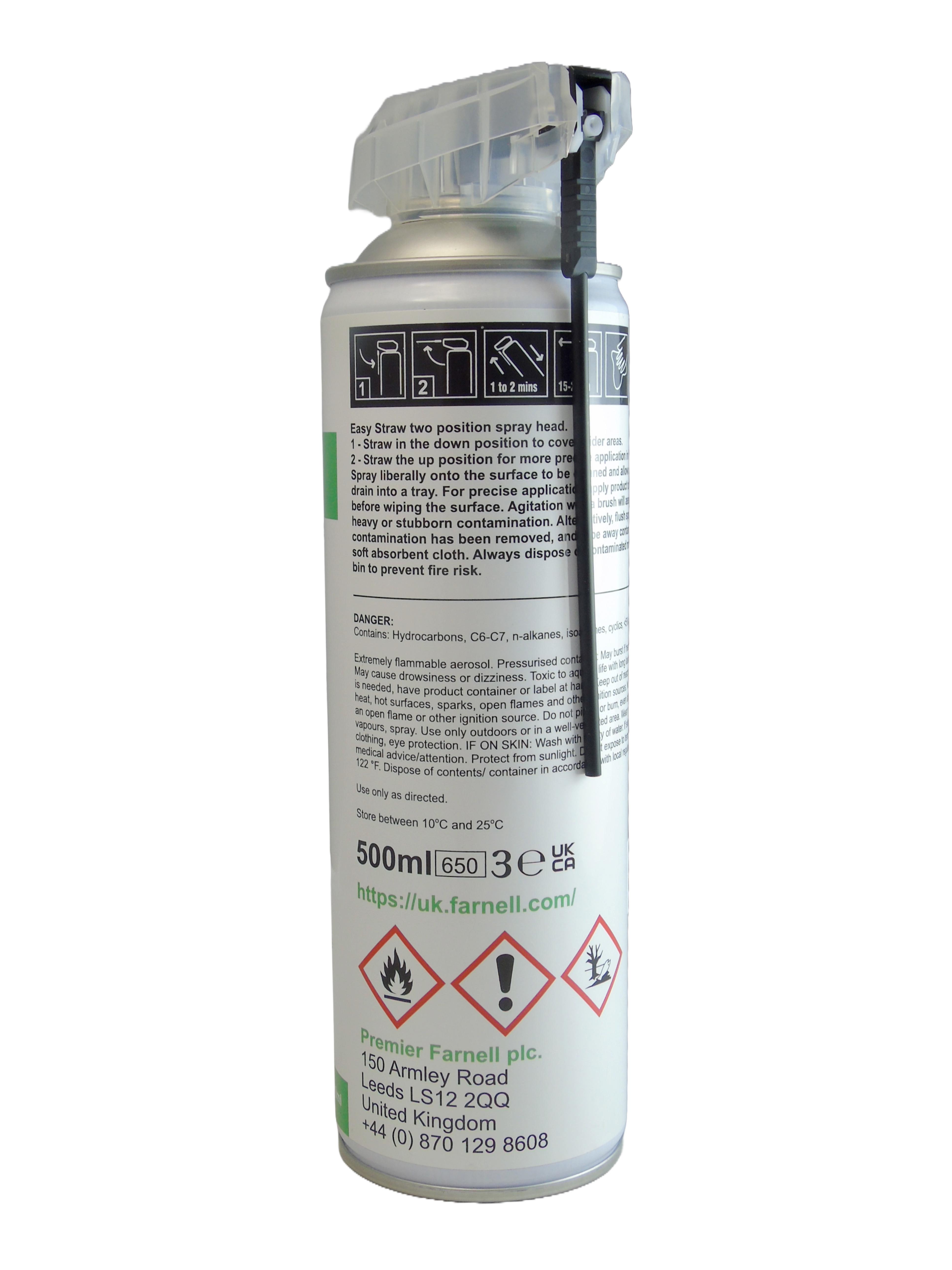 Multicomp Pro Mp-Sc63-500 Solvent Cleaner, Aerosol Can, 500Ml