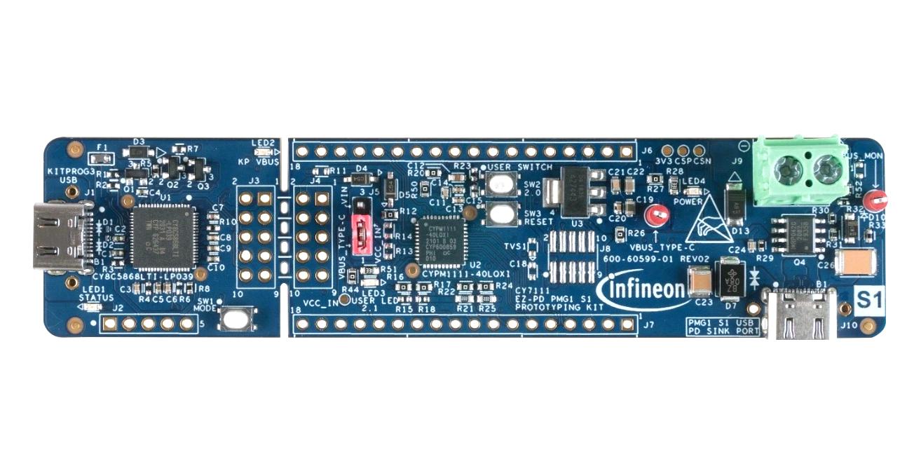 Infineon Cy7111 Prototyping Board, Usb Microcontroller