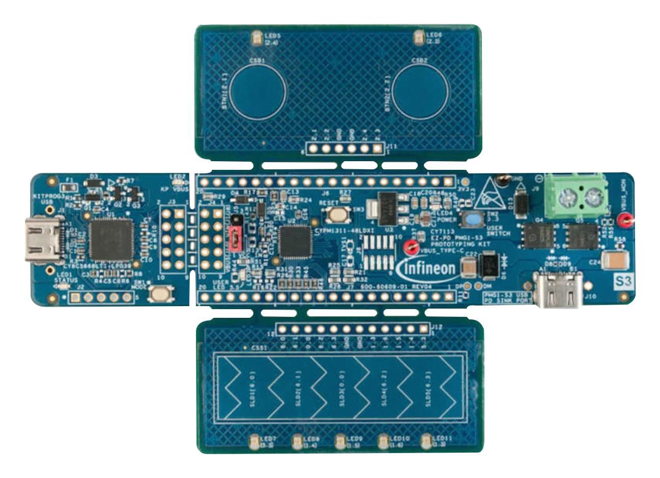 Infineon Cy7113 Prototyping Board, Usb Microcontroller