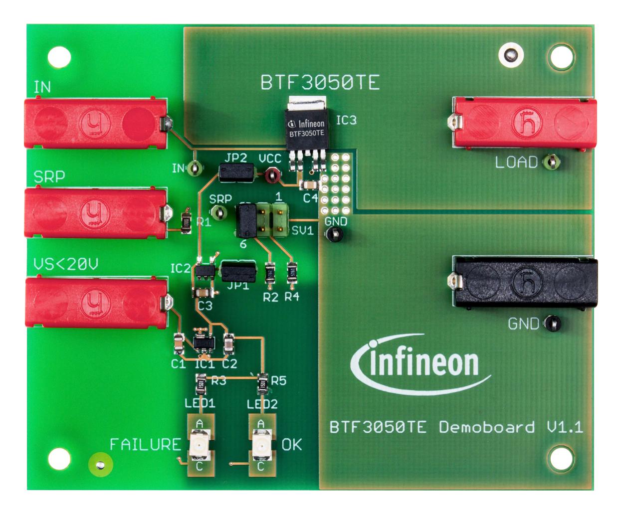 Infineon Demoboardbtf3050Tetobo1 Demo Board, Low Side Power Switch