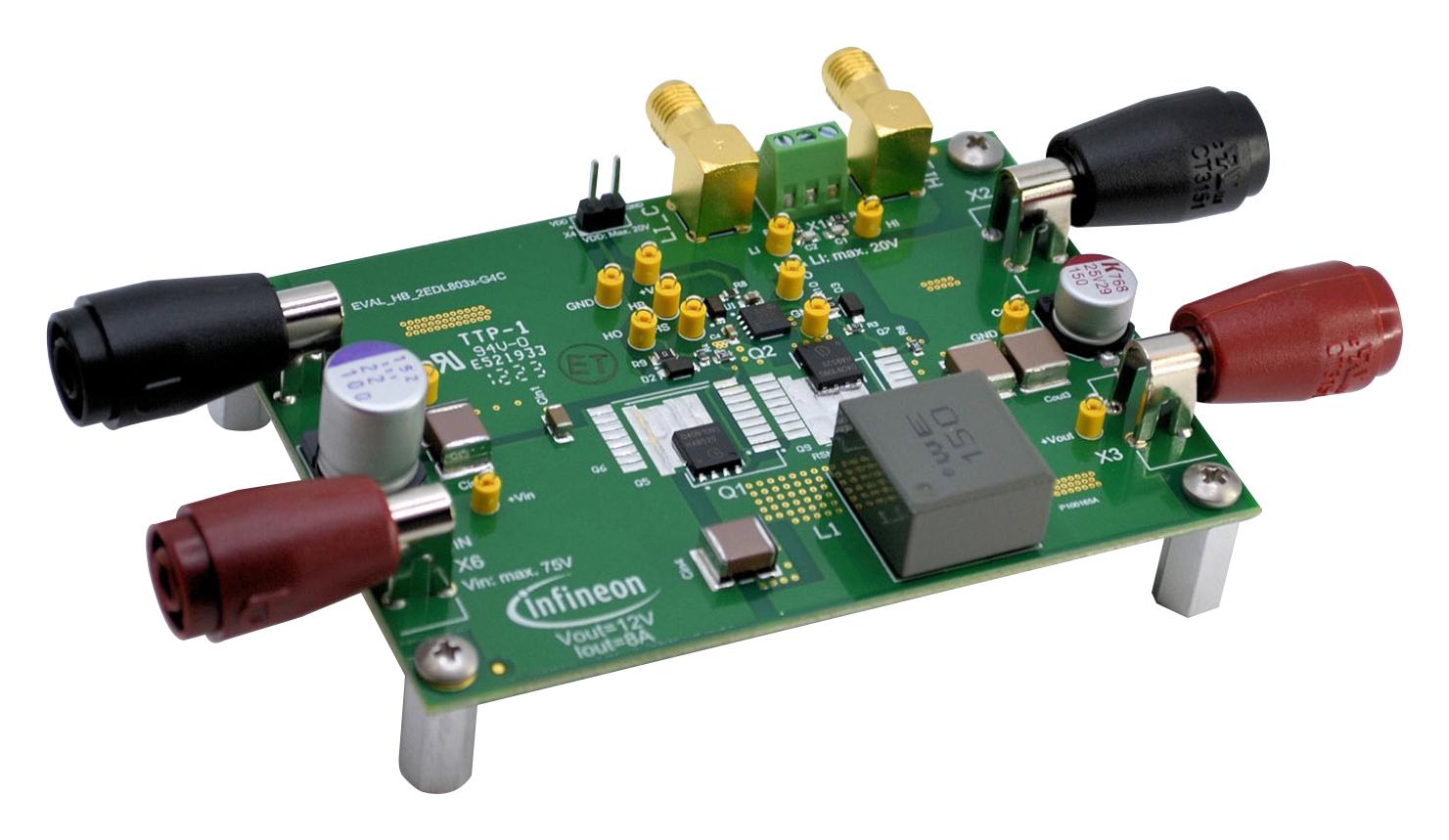 Infineon Evalhb2Edl803Xg4Ctobo1 Eval Board, Half-Bridge Buck Converter