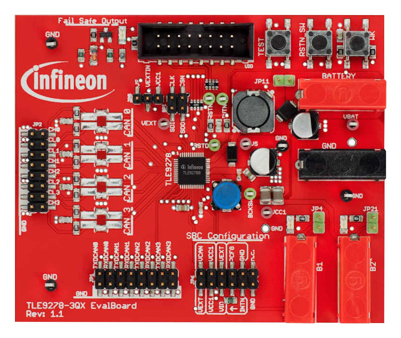 Infineon Multicansbcv33Boardtobo1 Demo Board, System Basis Chip, Interface