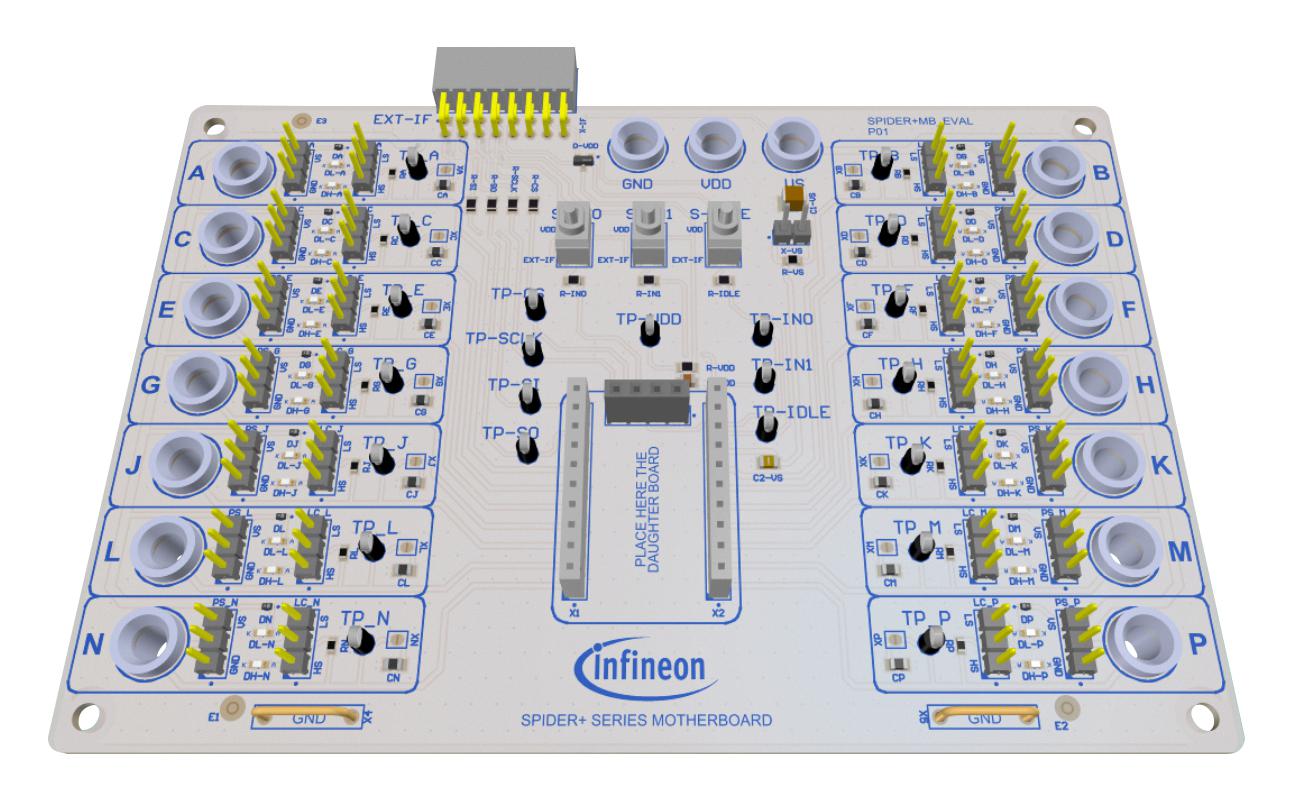 Infineon Spiderplusmbevaltobo1 Evaluation Board, Buck, Pwm, 0.5A