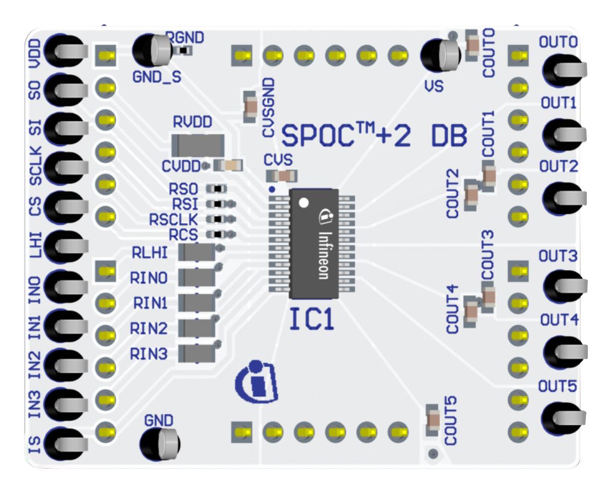 Infineon Spoc2Dbbts722204Esptobo1 Daughter Board, Power Controller