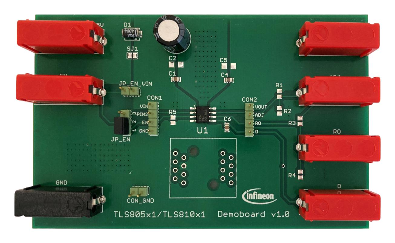 Infineon Tls805B1Sjvboardtobo1 Demo Board, Low Dropout Linear Regulator