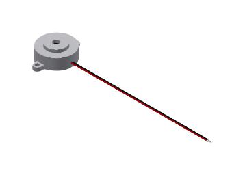 Pui Audio Ai-3238-Tf-Lw140-R Indicator, 3.8Khz, 100Mm, 106Dba