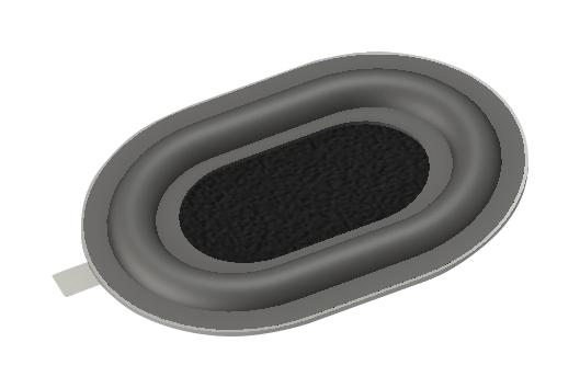 Pui Audio Apr050So-R Passive Radiator, Oval, 78Hz