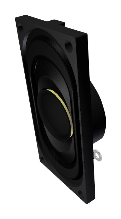 Pui Audio As04008Co-2-R Speaker, 200Hz-20Khz, 8Ohm, 84Dba