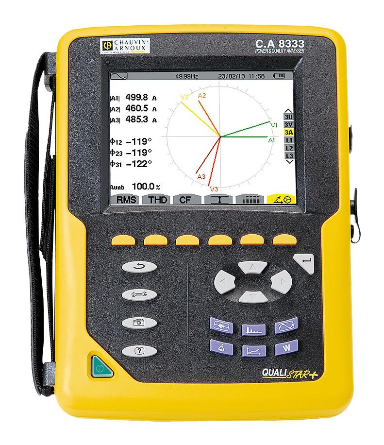 Chauvin Arnoux Ca8333 Power Analyser, 7Ch, 69Hz, 2V To 1Kv