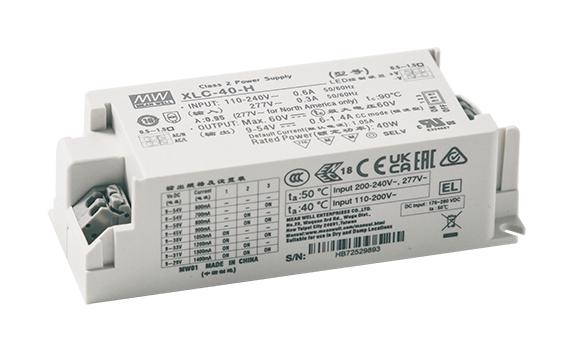 Mean Well Xlc-40-H Led Driver, Constant Power, 40W