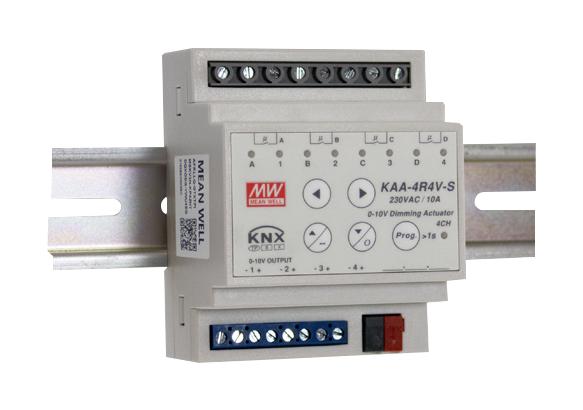 Mean Well Kaa-4R4V-10S Led Actuator/dimmer, 8Ch, 10V