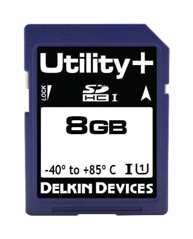 Delkin Devices Se08Apgjp-1B000-3 Sdhc Card, Uhs-1, Class 10, 8Gb, Mlc