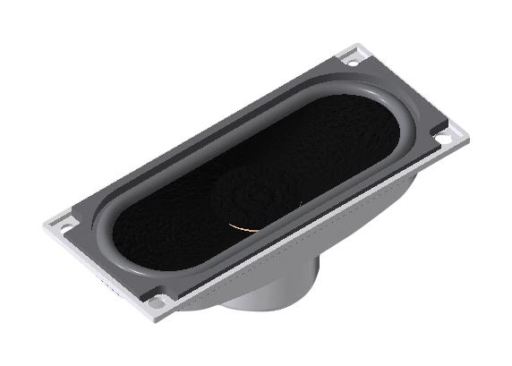 Pui Audio As07008Mo-R Speaker, 300Hz, 8 Ohm, 81Db