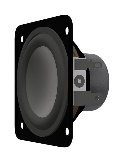 Pui Audio As05804Ps-X-R Speaker, 140Hz, 4 Ohm, 84Db