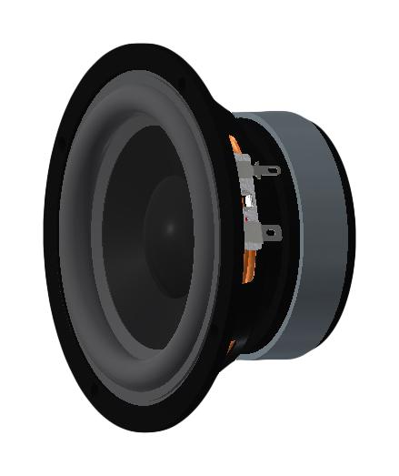 Pui Audio As11508Ar-R Speaker, 80Hz, 8 Ohm, 84Dba