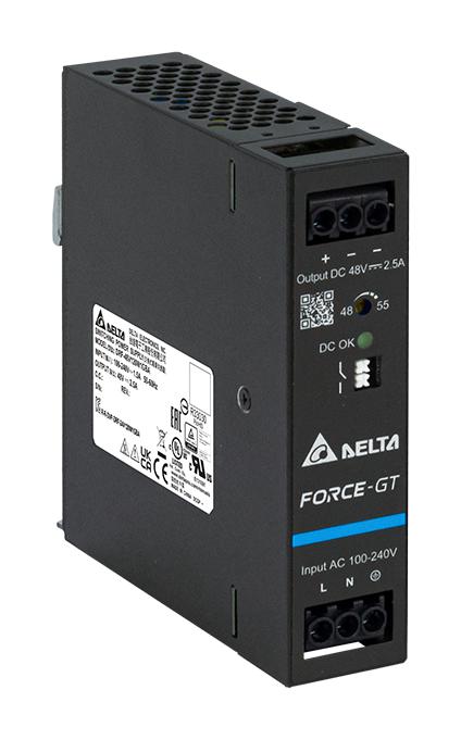 Delta Electronics / Power Drf-48V120W1Gba Power Supply, Ac-Dc, 48V, 2.5A