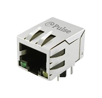 Pulse Electronics Jd0-0002Nl Rj45 Conn, R/a Jack, 8P8C, 1Port, Tht