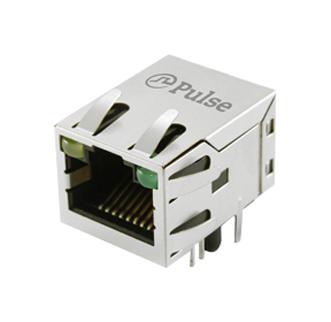 Pulse Electronics Jd1-0002Nl Rj45 Conn, R/a Jack, 8P8C, 1Port, Tht