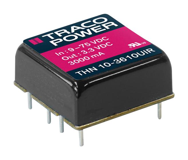 Traco Power Thn 10-3610Uir Dc-Dc Converter, 3.3V, 3A