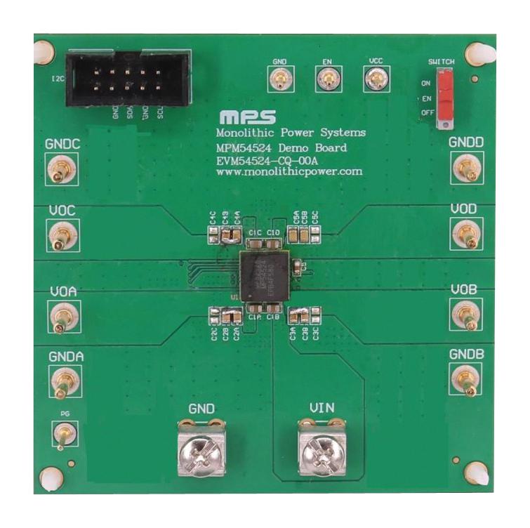 Monolithic Power Systems (Mps) Evm54524-Cq-00A Evaluation Board, Step Down Power Module