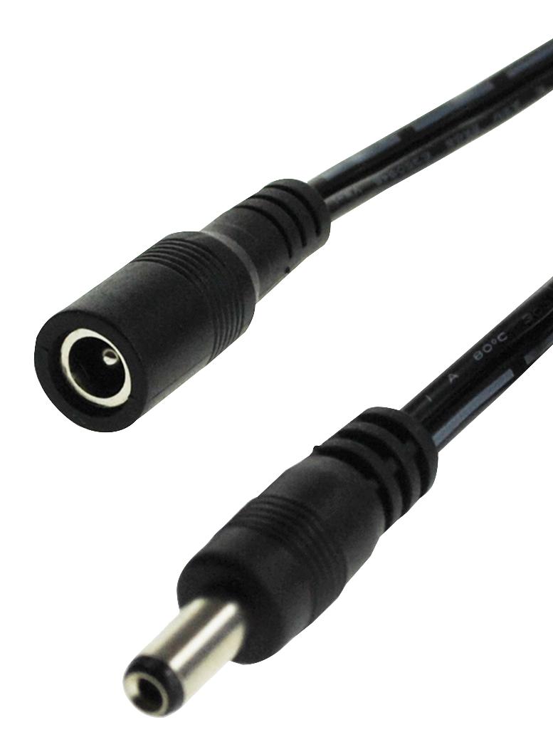 Multicomp Pro Mp014091 Barrel Pwr Cord, 2.1Mm Plug-Rcpt, 1.5M