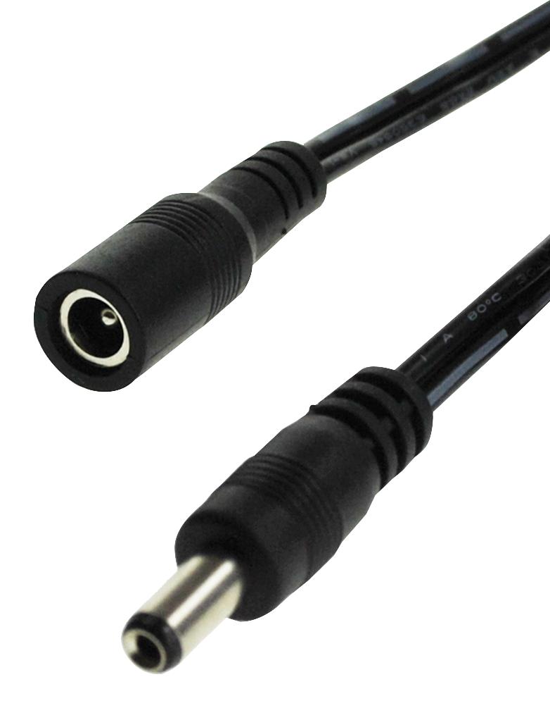 Multicomp Pro Mp014092 Barrel Pwr Cord, 2.1Mm Plug-Rcpt, 5M