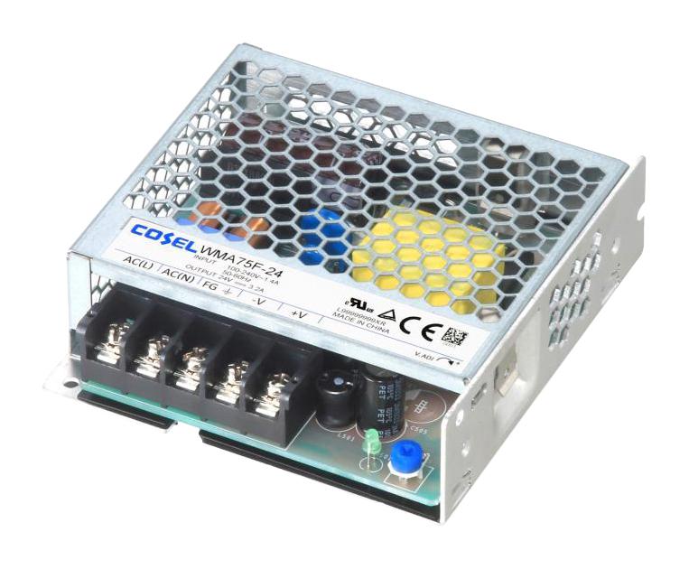 Cosel Wma75F-24 Power Supply, Ac-Dc, 24V, 3.2A