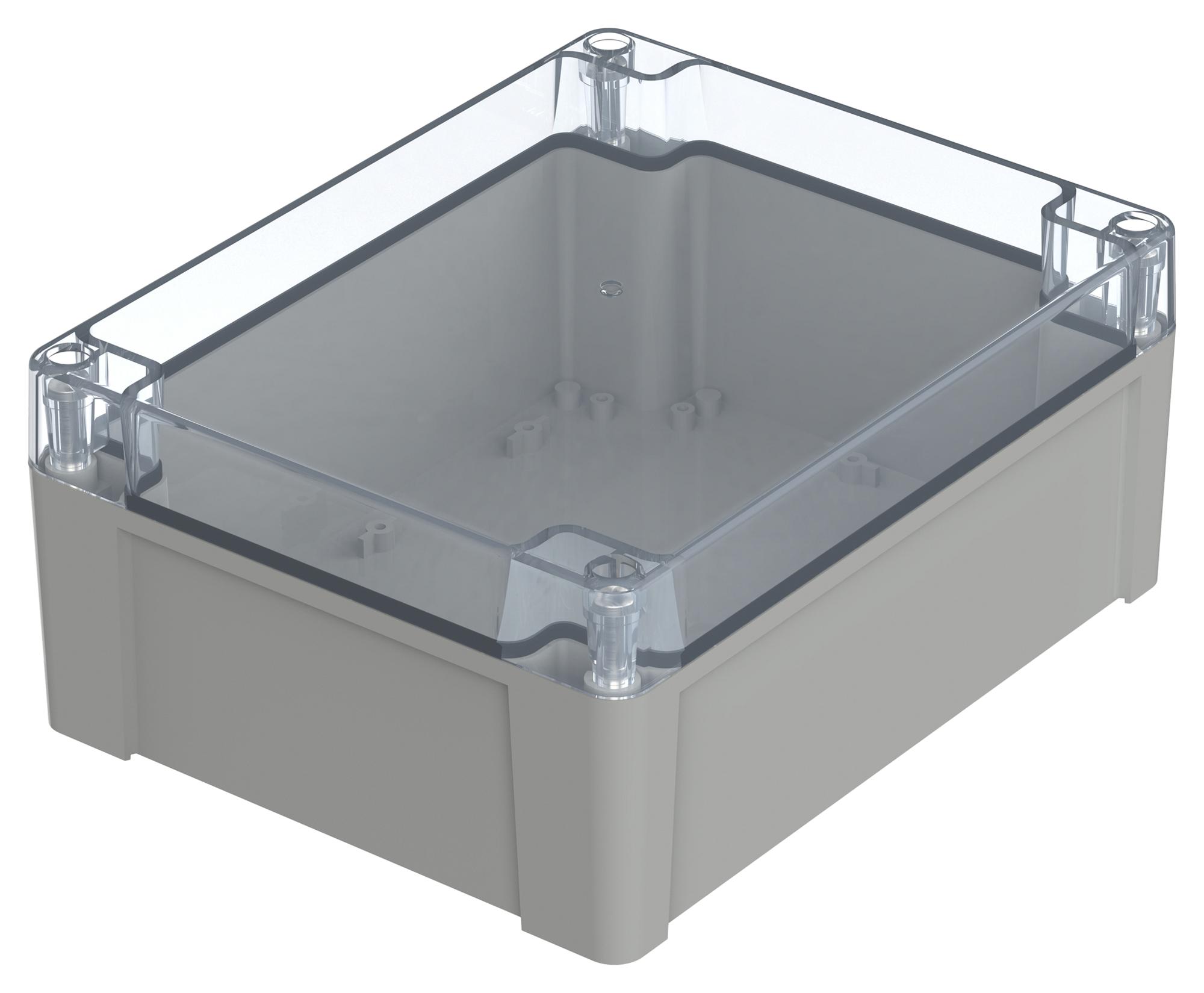 Bopla 07424191 Enclosure, Multipurpose, Pc, Grey/clear