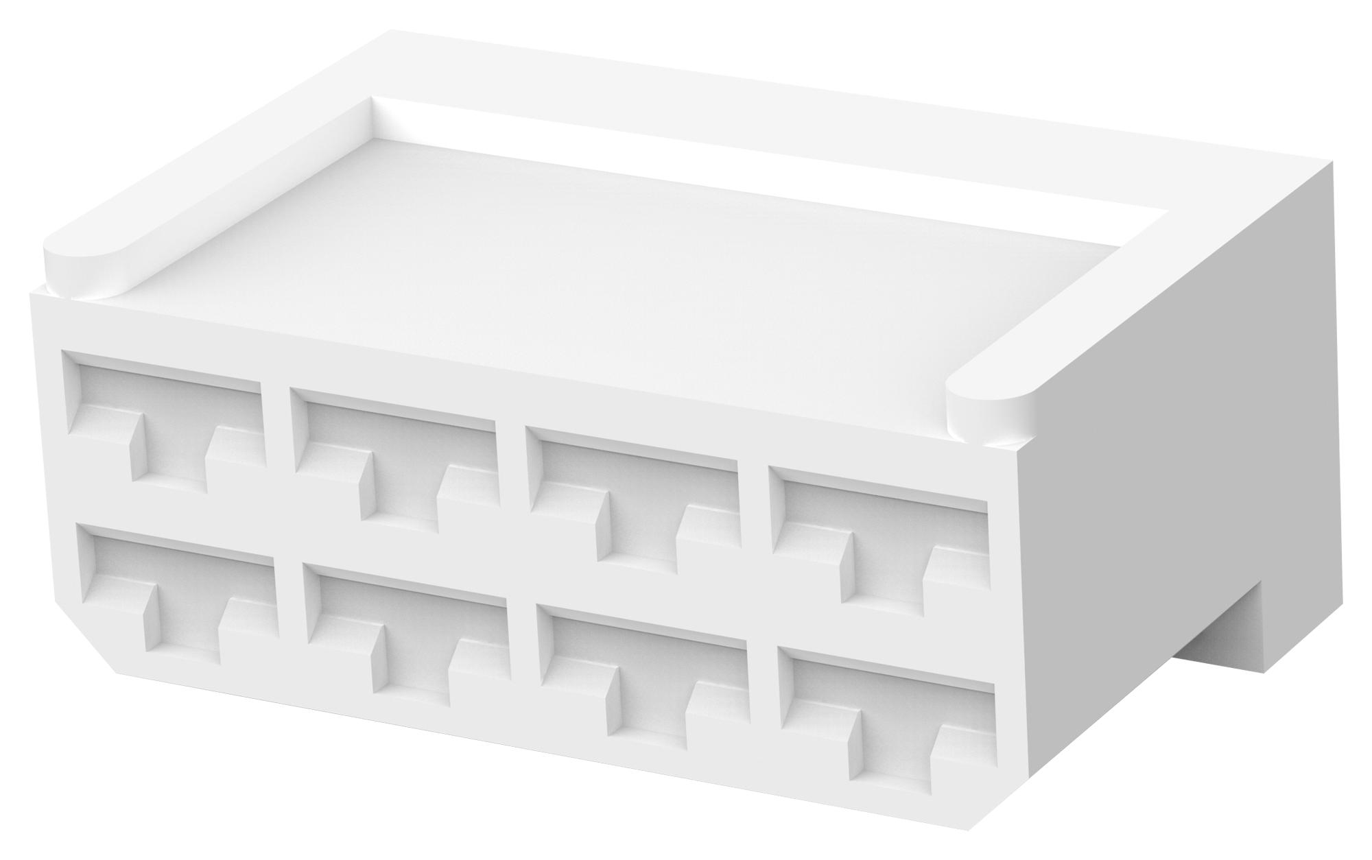 Te Connectivity / Partner Stock 163007 Conn Housing, Rcpt, 8Pos, 9.1Mm