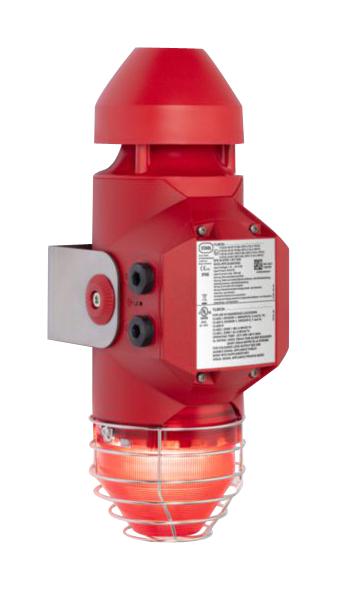 R. Stahl 312360 Audible/visual Alarm, Red/114Dba/27.2Vdc