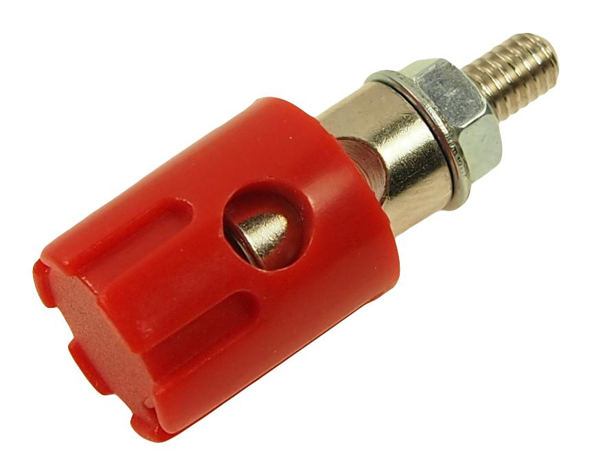 Multicomp Pro Mp-Cl681570 Binding Post, M4S Spt2, 48V, 15A, Red