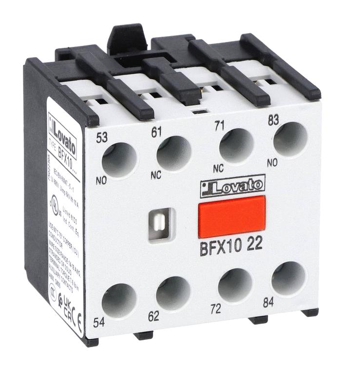 Lovato Bfx1022 Auxiliary Contact, Contactor, 2No-2Nc