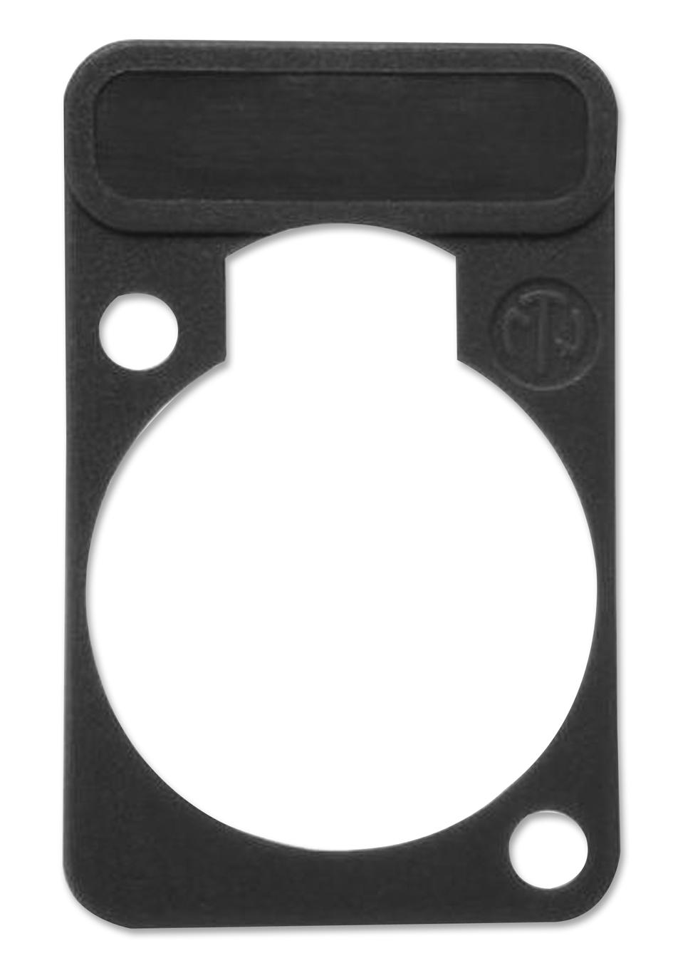 Neutrik Dss-Black Plate, D-Shell, Black