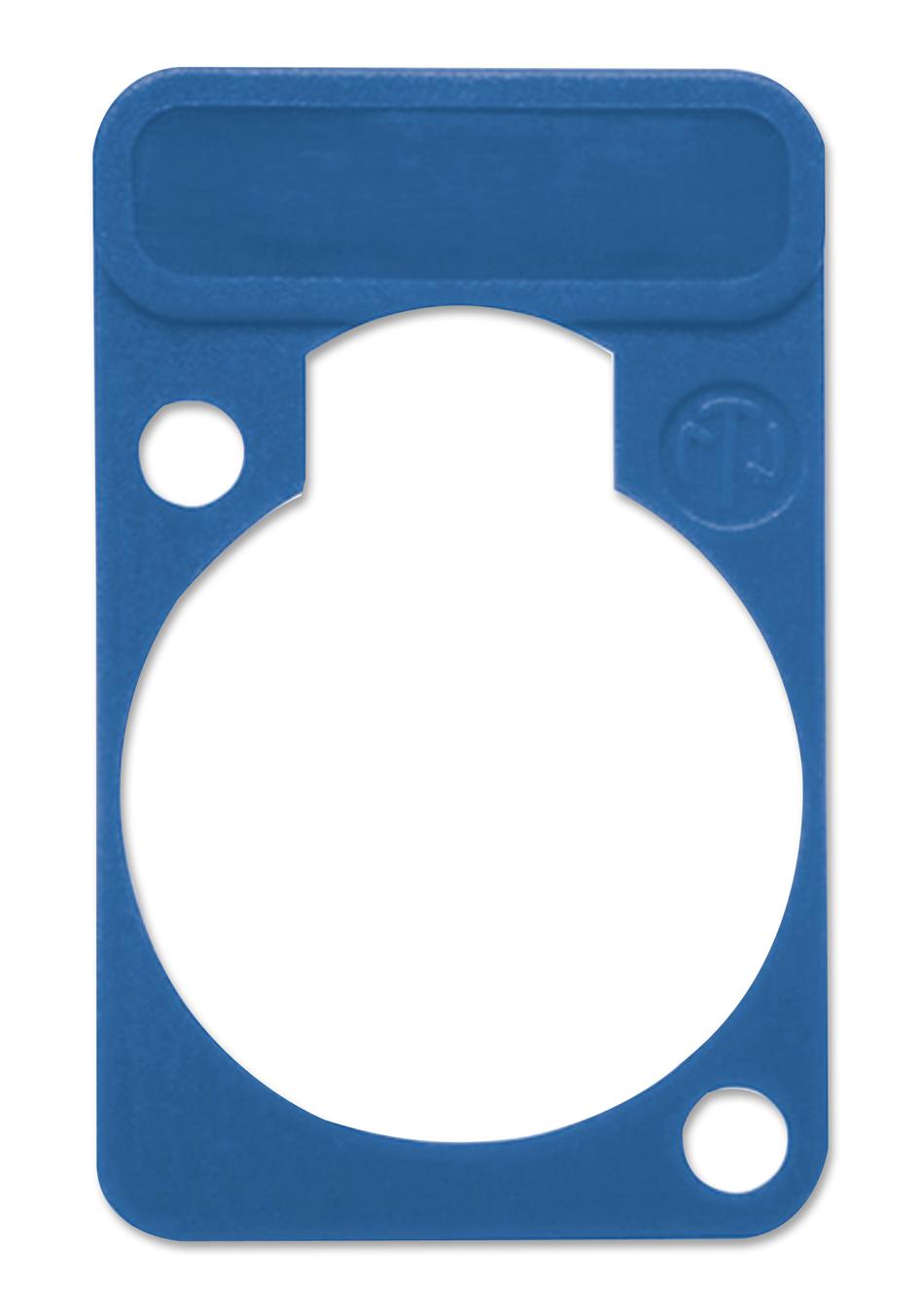 Neutrik Dss-Blue Plate, D-Shell, Blue