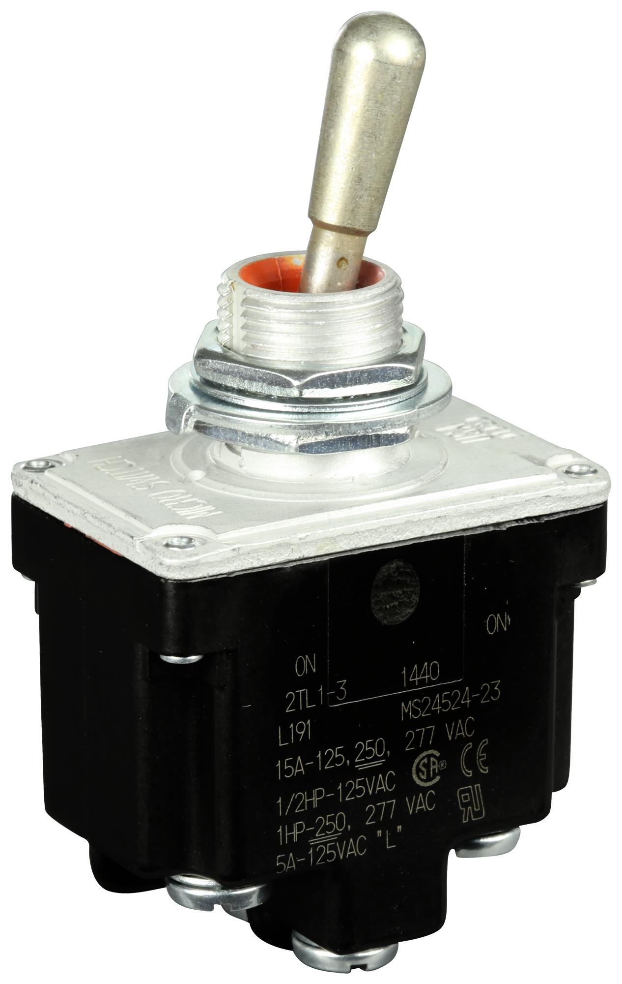 Honeywell 2Tl1-3 Toggle Switch, 2Pole, On-On