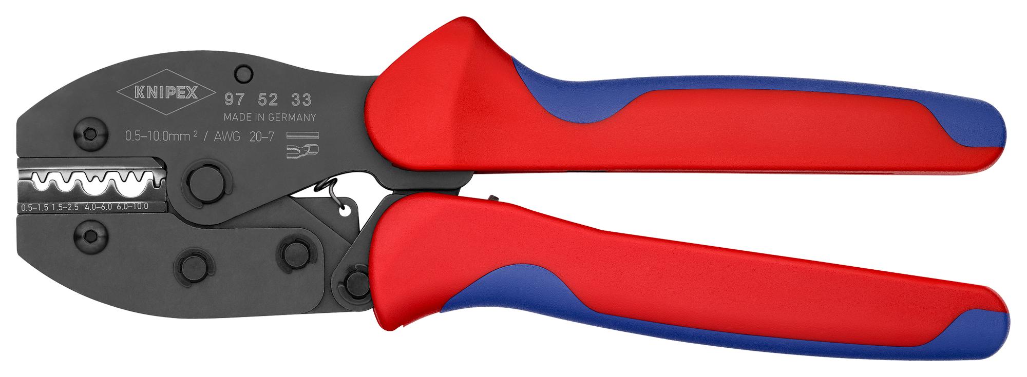 Knipex 97 52 33 Crimp Plier, 7-20Awg