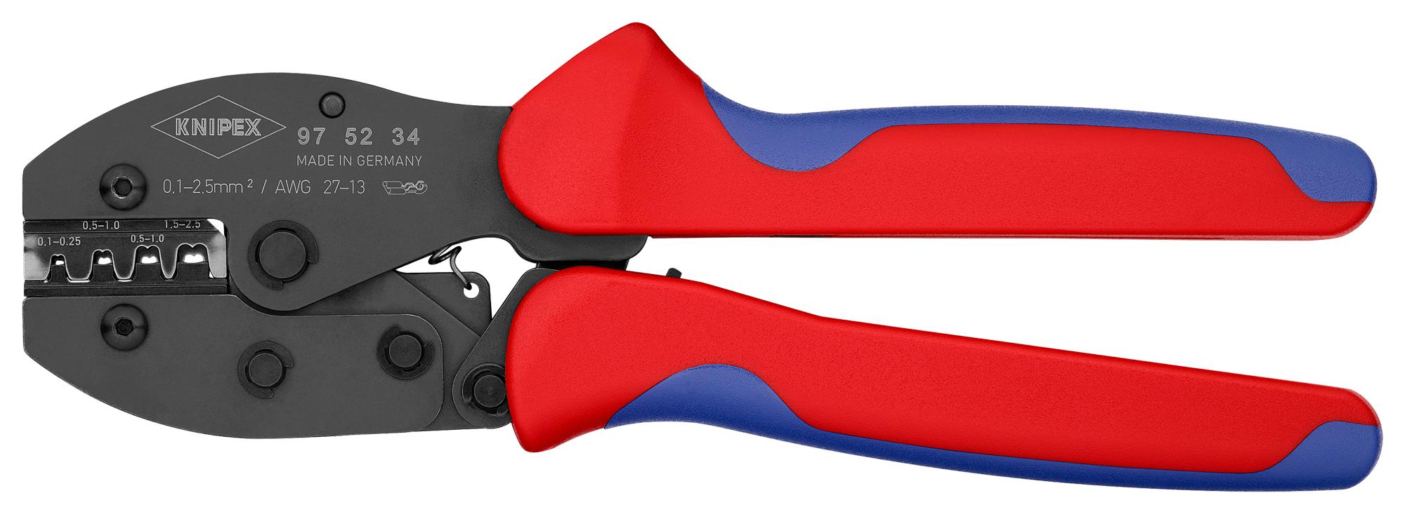 Knipex 97 52 34 Crimp Plier, 13-27Awg