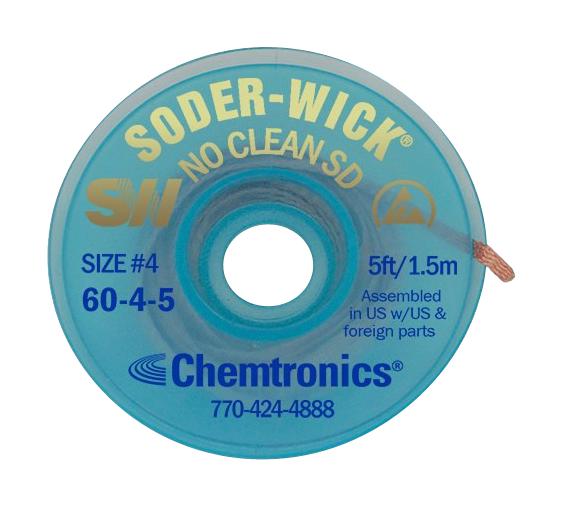 Chemtronics 6045 Desoldering Braid, 2.8Mm, 1.5M