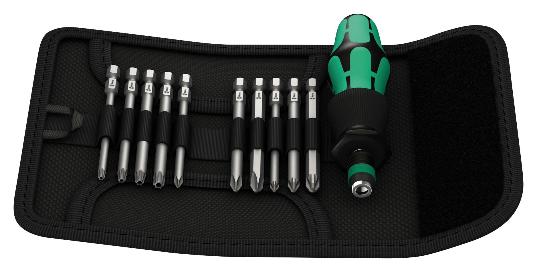 Wera Kraftform Kompakt 41 Screwdriver Bit Set, 11Pc