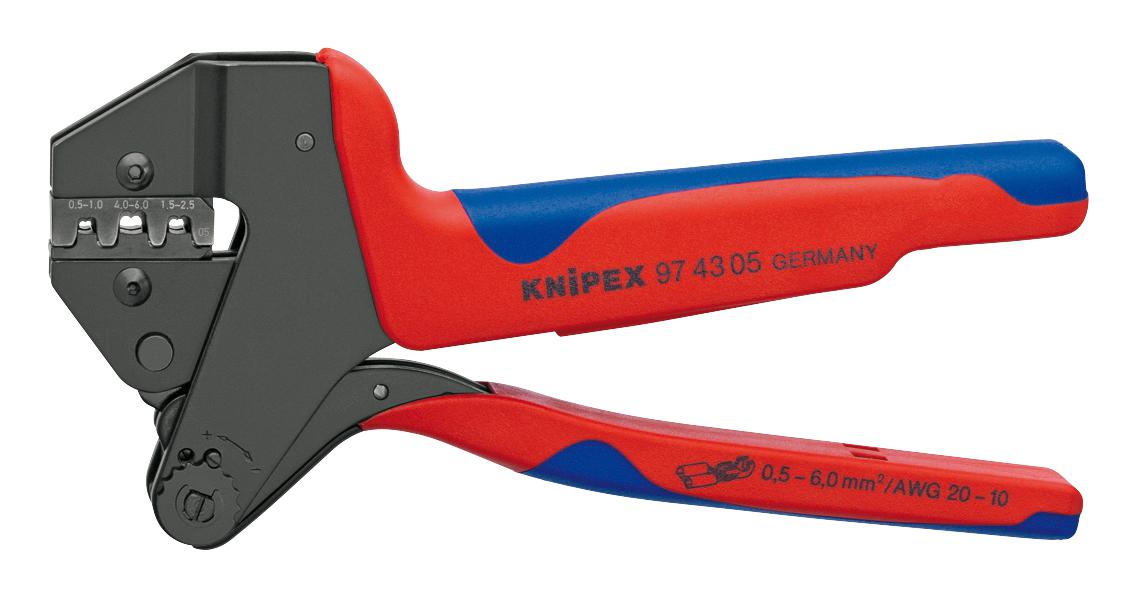 Knipex 97 43 05 Crimp Tool, Uninsulated Crimps