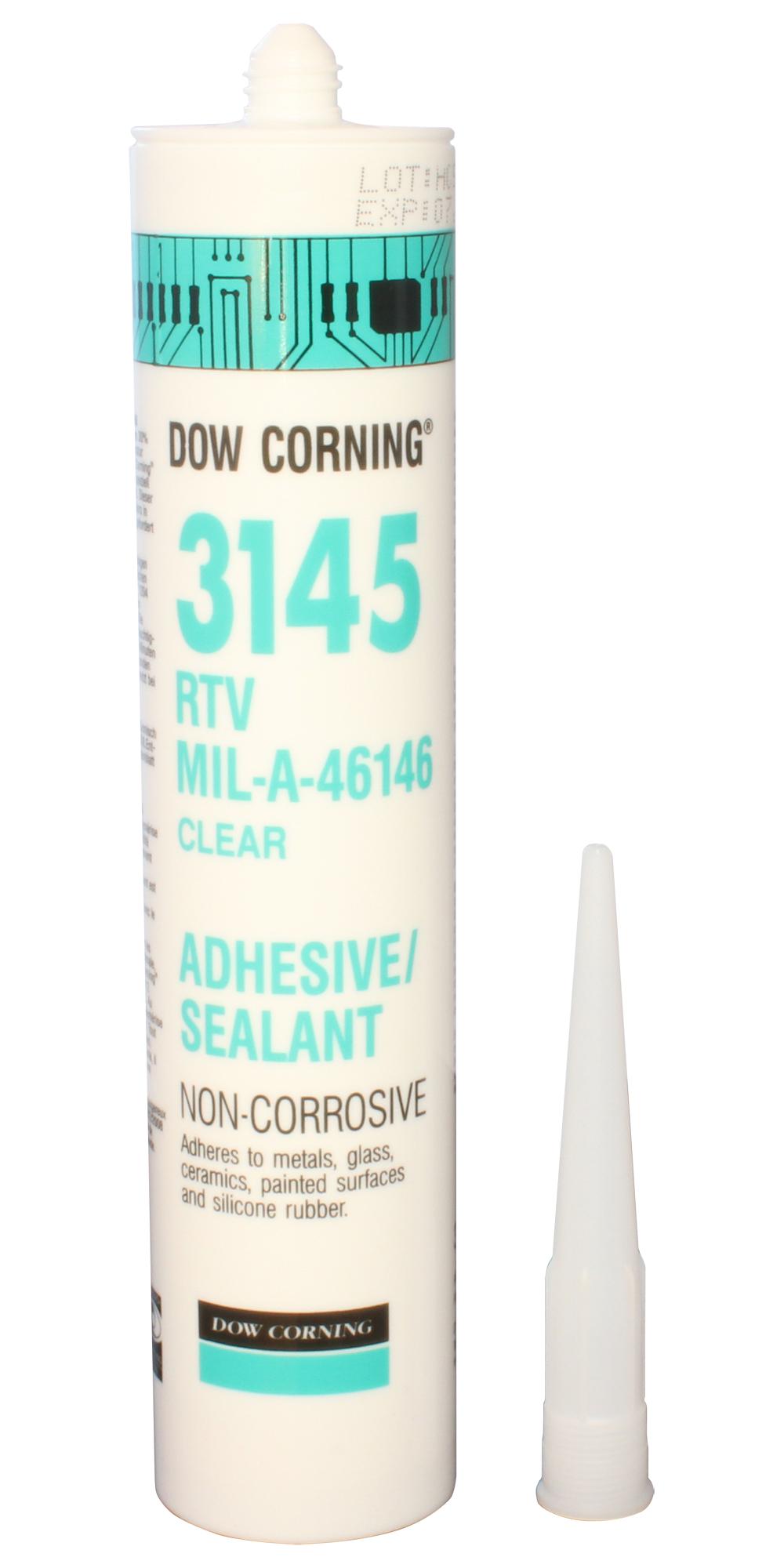 Dow 3145 Clear Sealant, Silicone, Clear, 310Ml