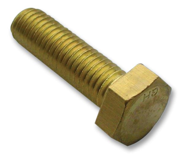 Tr Fastenings M612 Hhbrscs100- Hex Set, Brass, M6X12, Pk100