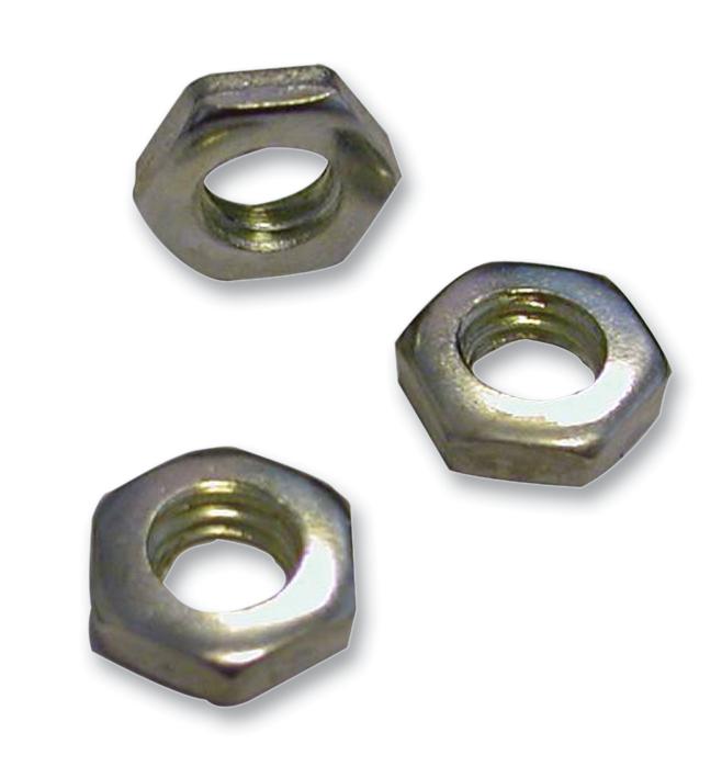 Tr Fastenings M6 Pnstnu Z100 Press Nut, Hex, Bzp, M6, Pk100