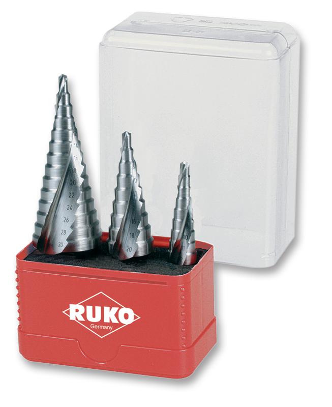 Ruko A101032 Step Drill Set, Hss, Cbn