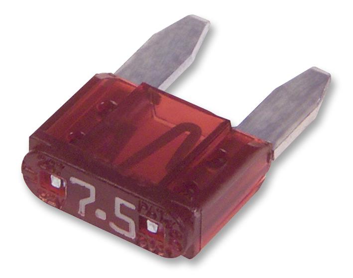 Littelfuse 029707.5L Blade Fuse, 7.5A, 32Vdc, Fast Acting