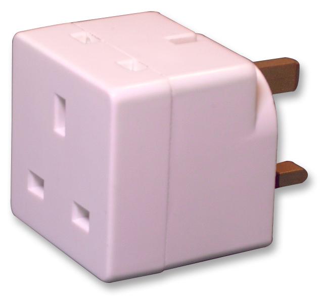 Pro Elec 8428/9728 2 Way, 13A Adaptor