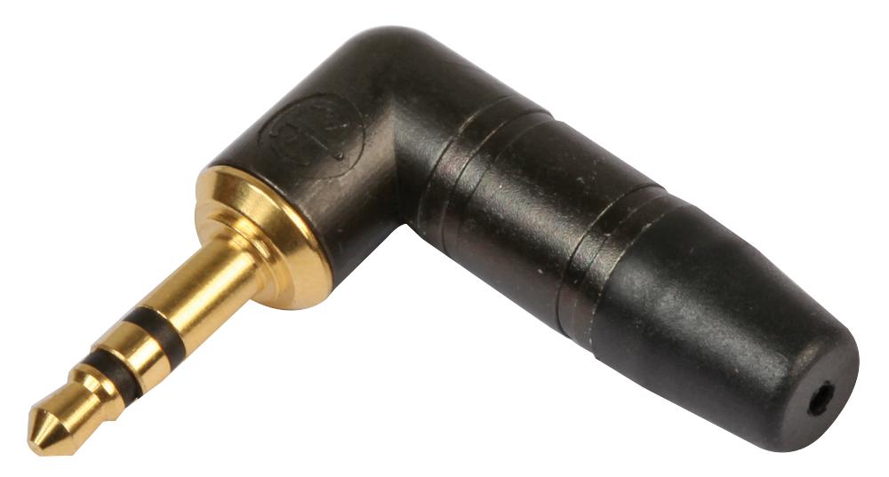 Neutrik Ntp3Rc-B Plug, 3.5Mm Jack, R/a, Gold